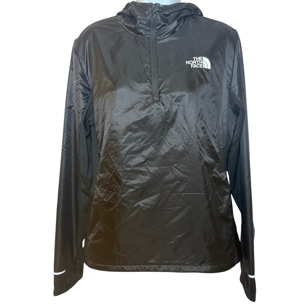 The North Face Winter Warm 1/4 Zip Jacket Womens M Black Pullover‎ Hooded